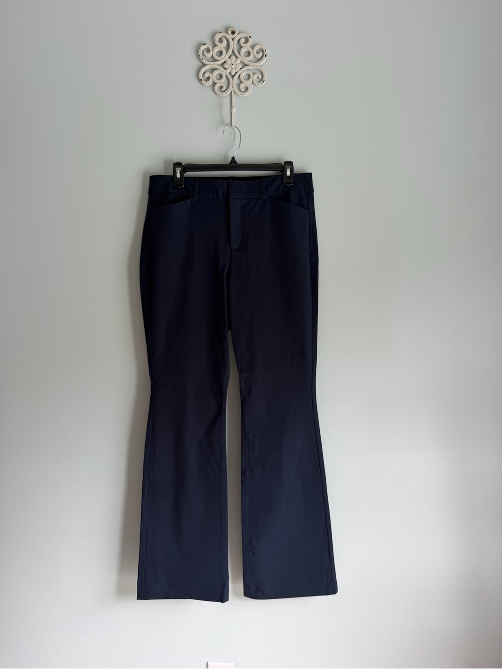 Old Navy Navy Blue Pixie Flare Dress Pants Large